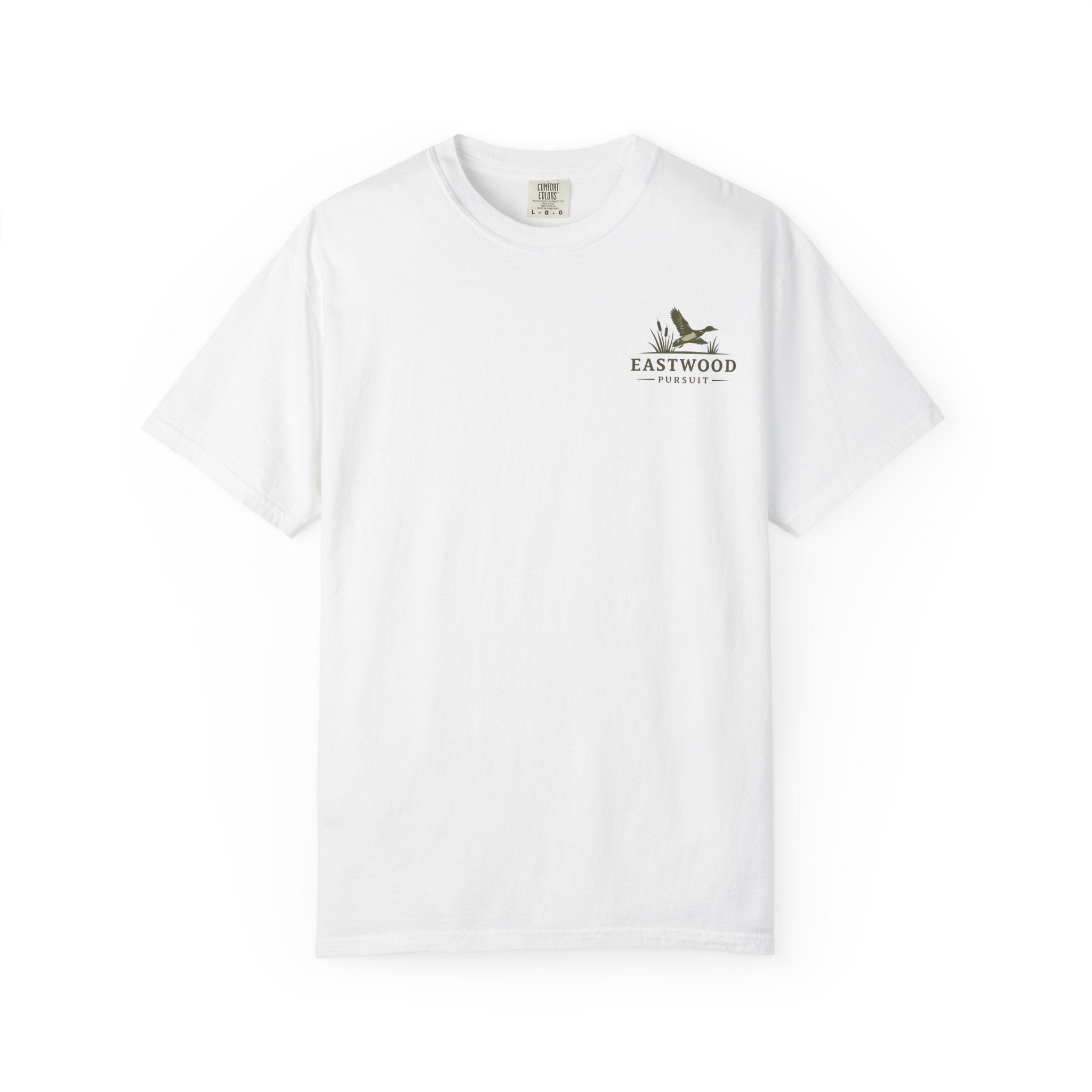 Eastwood Pursuit Duck Hunting Scene T-Shirt | Vintage Waterfowl Artwork