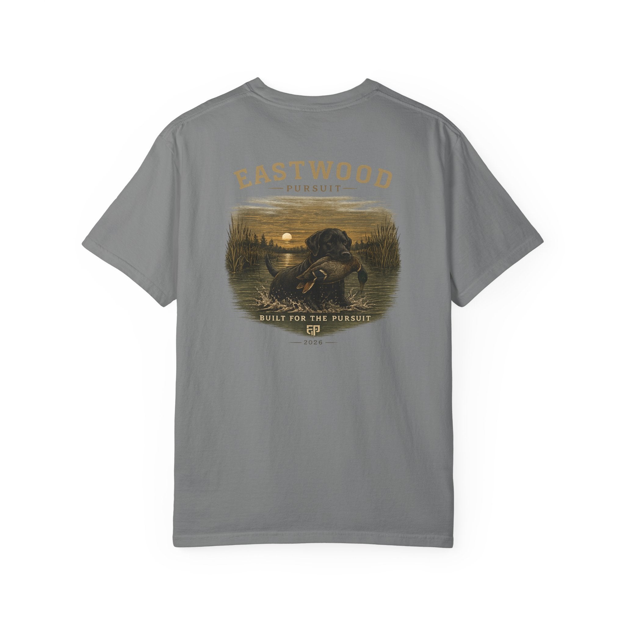 Eastwood Pursuit Duck Hunting Scene T-Shirt | Vintage Waterfowl Artwork