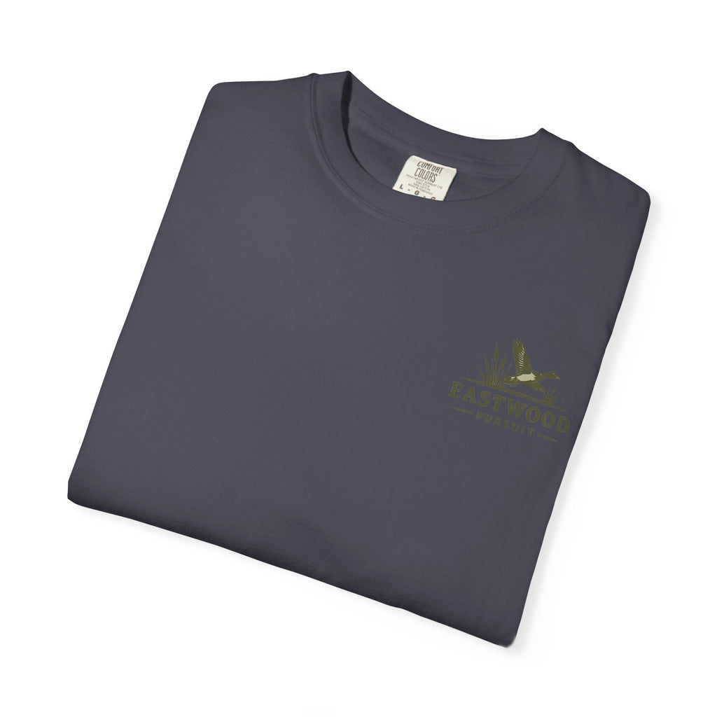 Eastwood Pursuit Duck Hunting Scene T-Shirt | Vintage Waterfowl Artwork