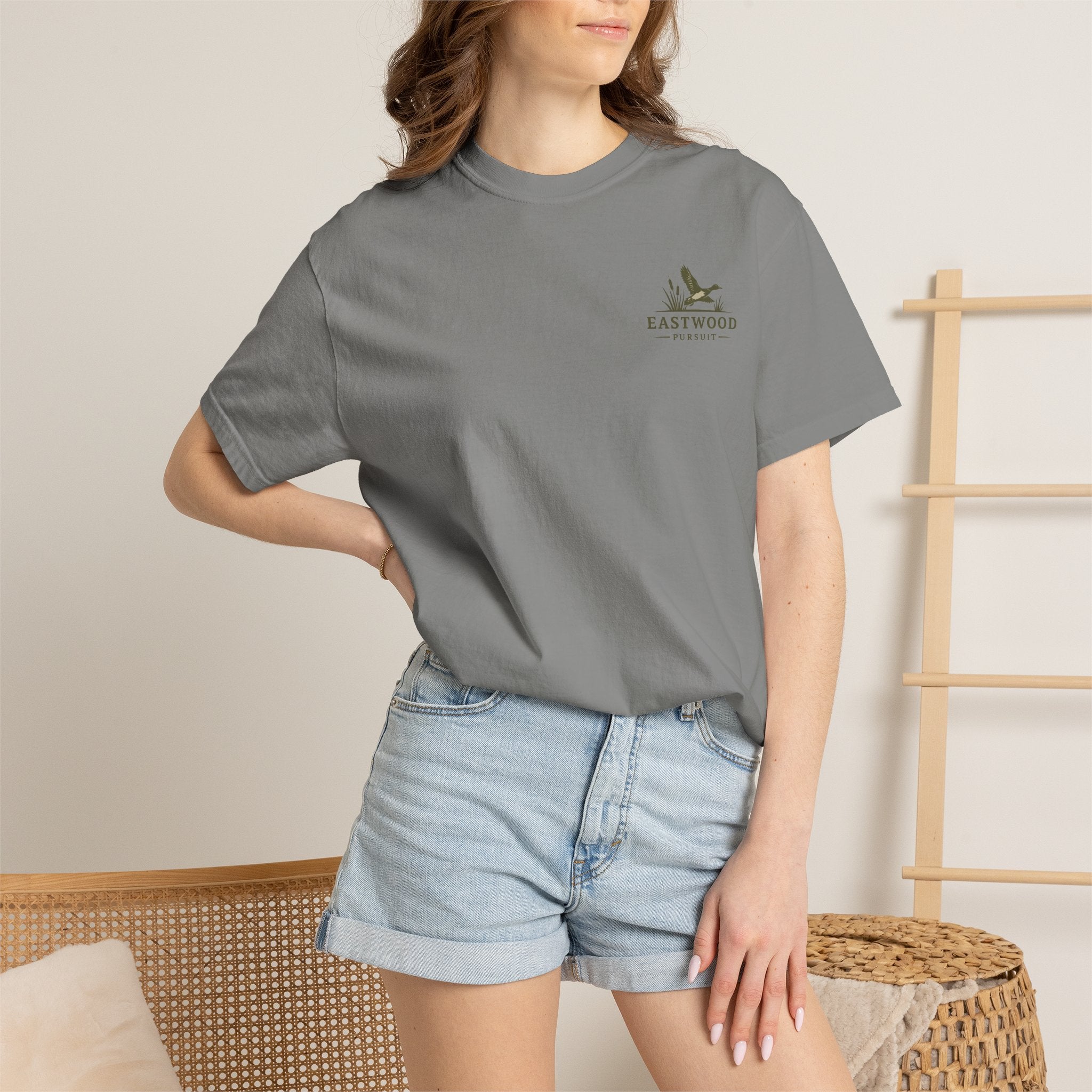 Eastwood Pursuit Duck Hunting Scene T-Shirt | Vintage Waterfowl Artwork