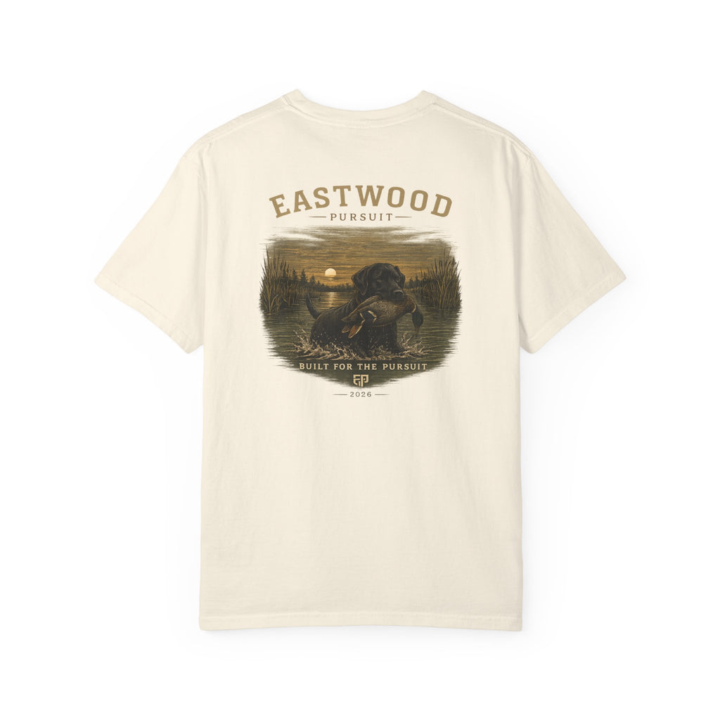 Eastwood Pursuit Duck Hunting Scene T-Shirt | Vintage Waterfowl Artwork