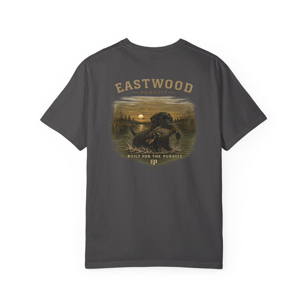 Eastwood Pursuit Duck Hunting Scene T-Shirt | Vintage Waterfowl Artwork