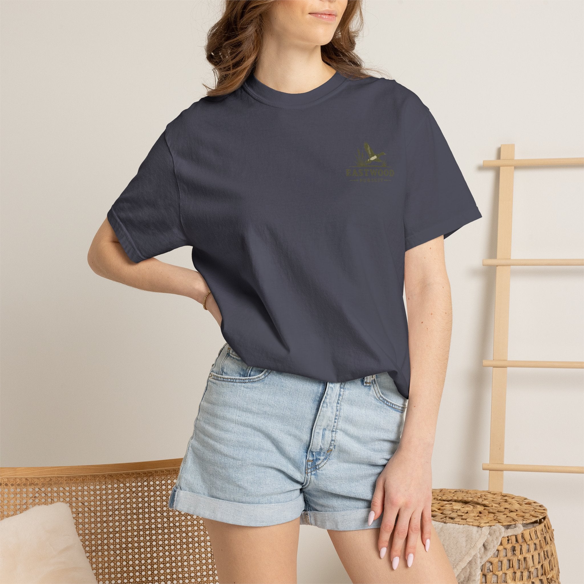 Eastwood Pursuit Duck Hunting Scene T-Shirt | Vintage Waterfowl Artwork