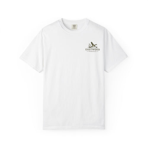 Eastwood Pursuit Duck Hunting Scene T-Shirt | Vintage Waterfowl Artwork