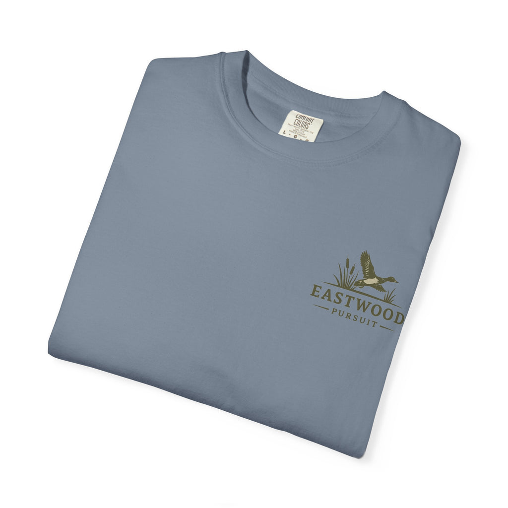 Yellow Lab Hunting T-Shirt — "Eastwood Pursuit" Graphic Tee