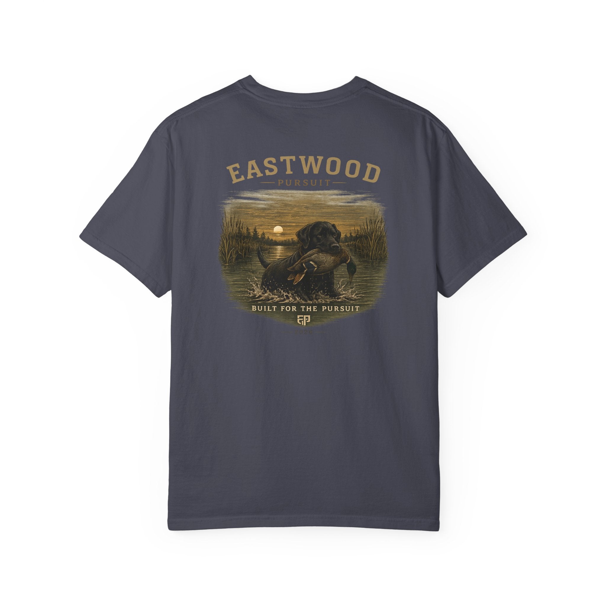 Eastwood Pursuit Duck Hunting Scene T-Shirt | Vintage Waterfowl Artwork