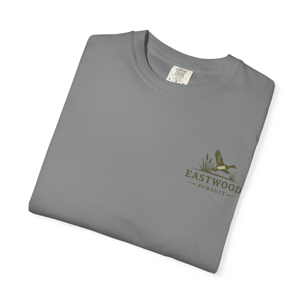 Yellow Lab Hunting T-Shirt — "Eastwood Pursuit" Graphic Tee