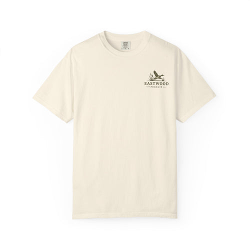 Eastwood Pursuit Duck Hunting Scene T-Shirt | Vintage Waterfowl Artwork