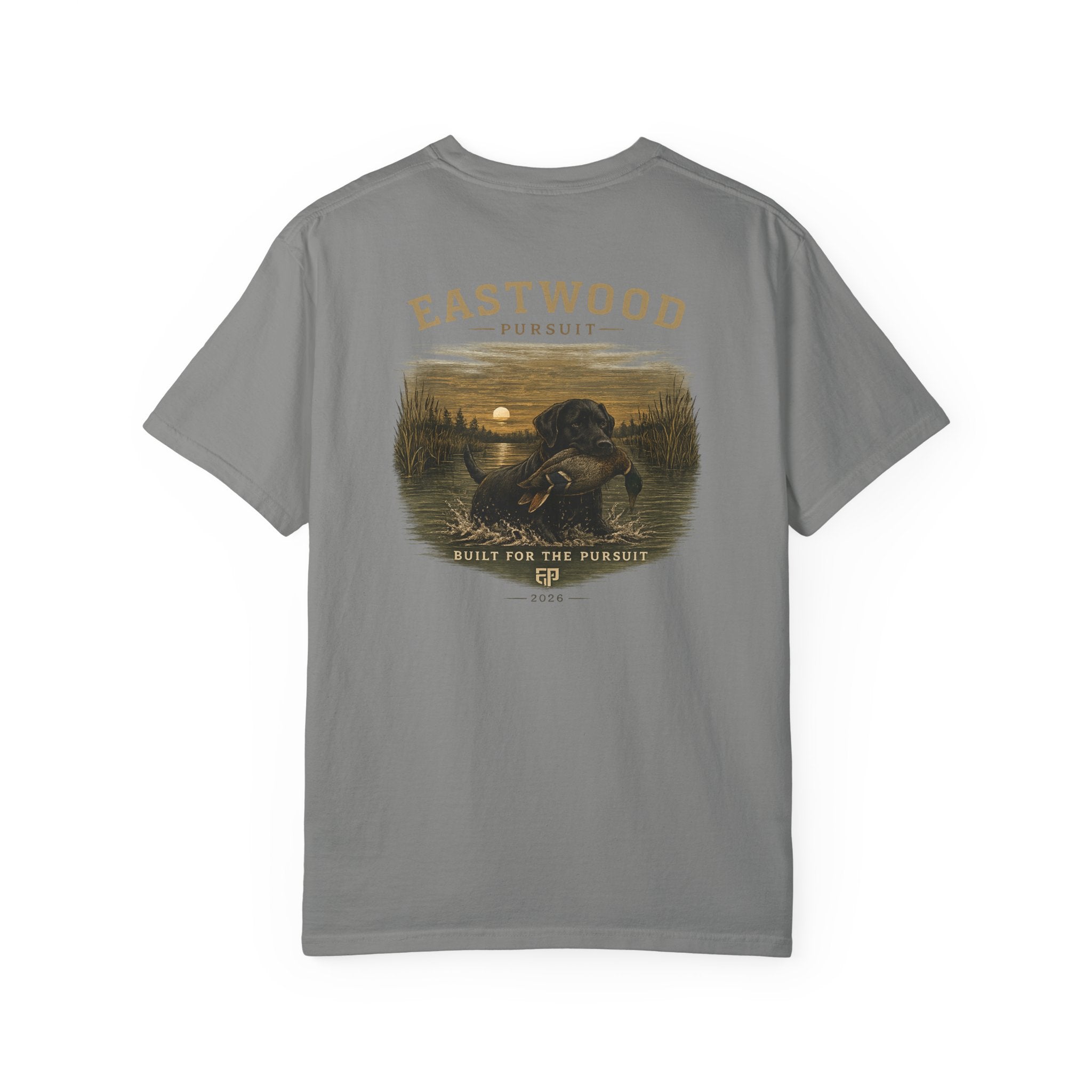 Eastwood Pursuit Duck Hunting Scene T-Shirt | Vintage Waterfowl Artwork